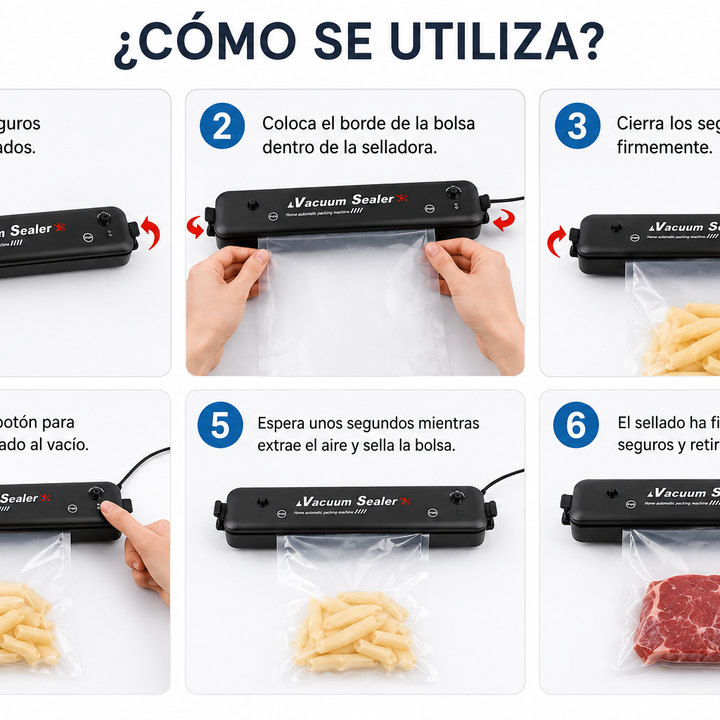 Selladora de Bolsas al Vacío – Conserva tus alimentos frescos por más tiempo