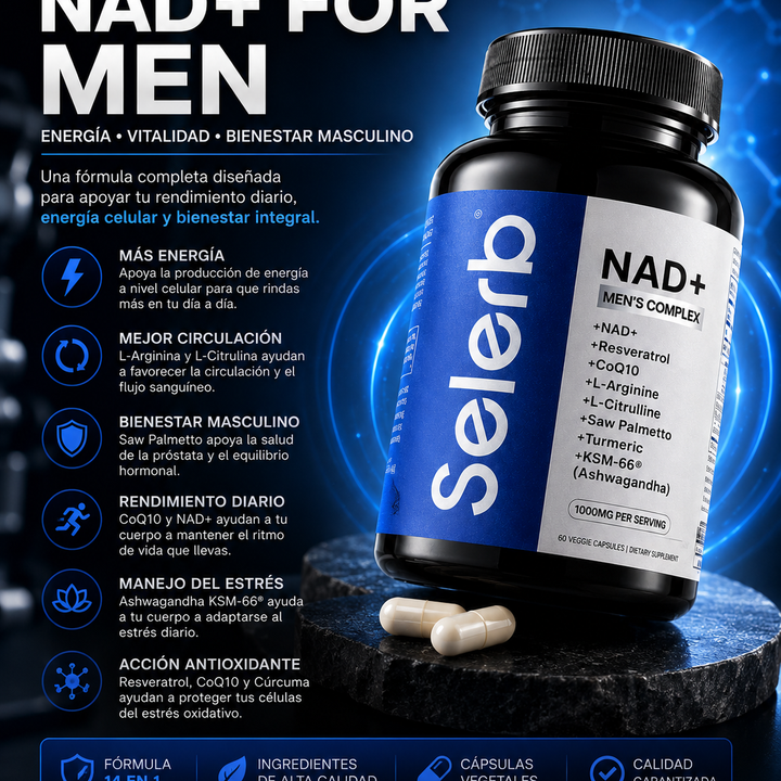NAD+ FOR MEN – FÓRMULA AVANZADA PARA HOMBRES